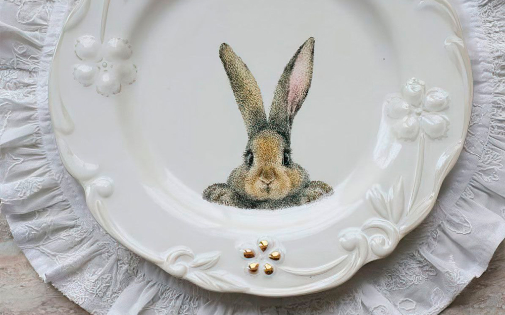 Скидка 25% на пасхальные коллекции фарфоровой посуды Funny Bunny и Rabbits бренда Myatashop!