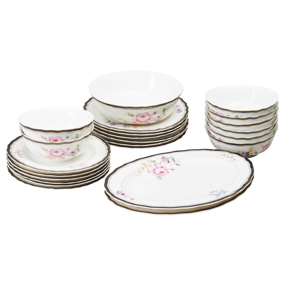 Сервиз обеденный Lefard Мейсенский Букет 23 предмета на 6 персон
Сервиз обеденный Lefard Мейсенский Букет 23 предмета на 6 персон