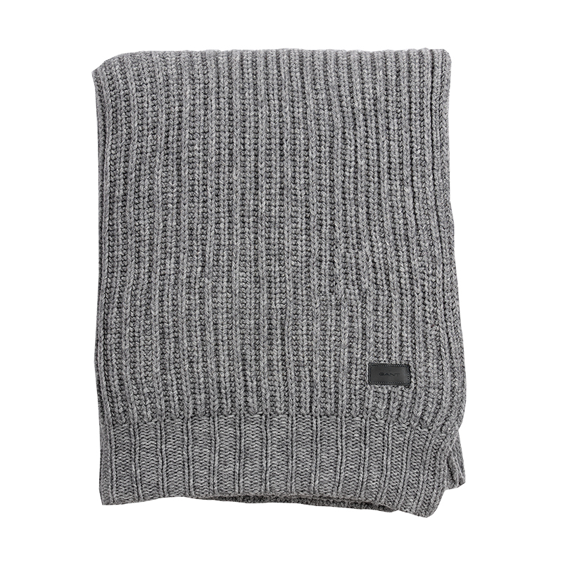 Плед 1,5-спальный Gant Home Rib Knit, Серый 
Плед 1,5-спальный Gant Home Rib Knit, Серый