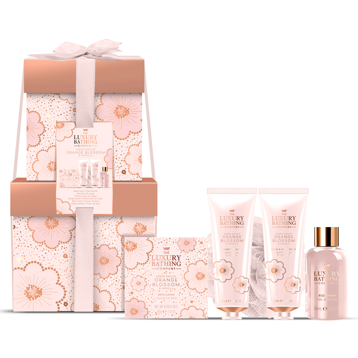 Подарочный набор The Luxury Bathing Company Полная коллекция Крем-брюле и цветок апельсина
Подарочный набор The Luxury Bathing Company Полная коллекция Крем-брюле и цветок апельсина