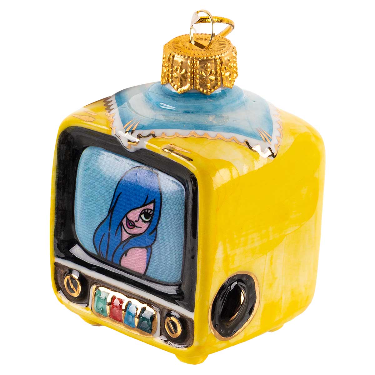 Елочная игрушка Лефортовский фарфор Телевизор А мы тут плюшками балуемся
Елочная игрушка Лефортовский фарфор Телевизор А мы тут плюшками балуемся