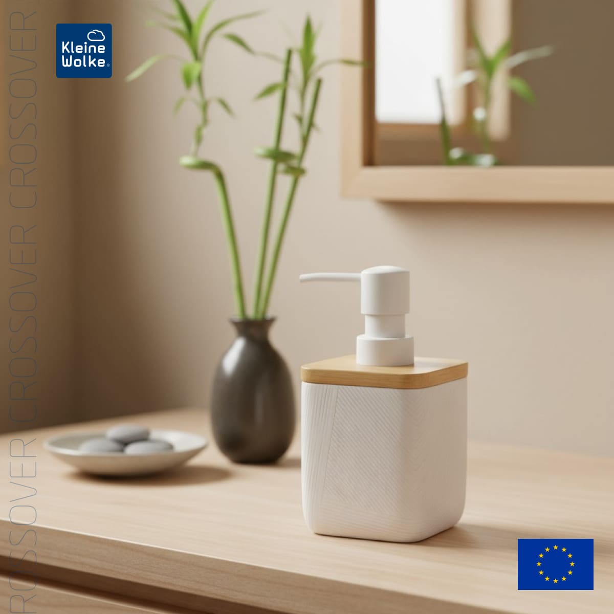 Дозатор для жидкого мыла Kleine Wolke Crossover White
Дозатор для жидкого мыла Kleine Wolke Crossover White