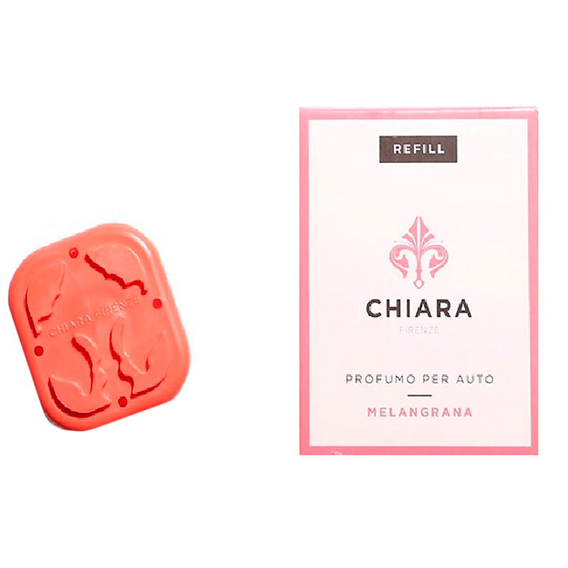Сменный аромат для автомобильного ароматизатора Chiara Firenze Melangrana Гранат
Сменный аромат для автомобильного ароматизатора Chiara Firenze Melangrana Гранат