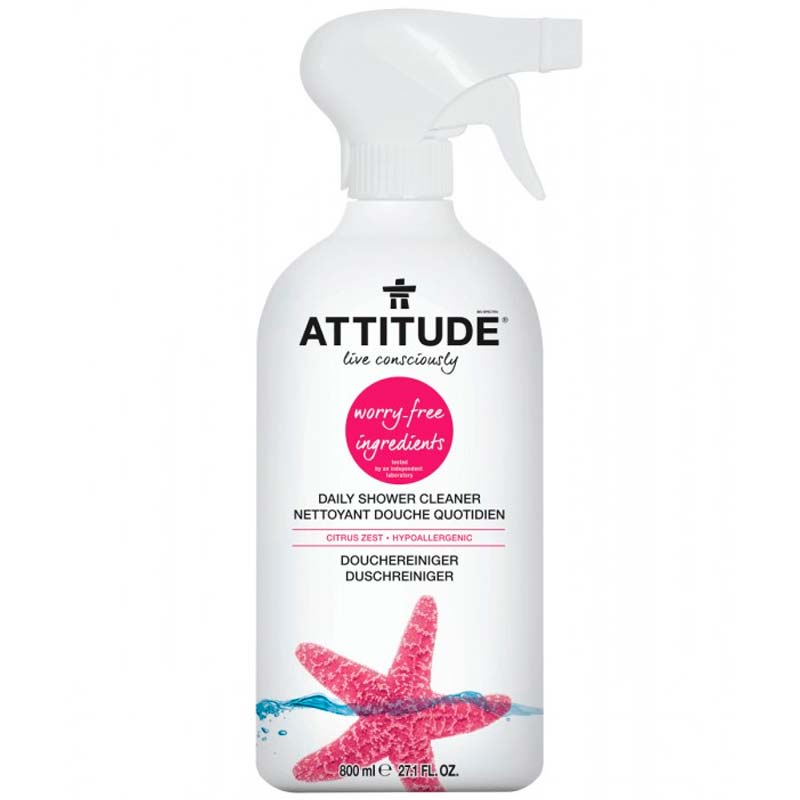 Очиститель для душа Attitude 800мл, Белый
