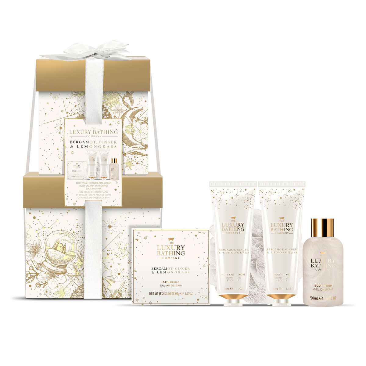 Подарочный набор The Luxury Bathing Company Полная коллекция: Бергамот, имбирь и лемонграсс
Подарочный набор The Luxury Bathing Company Полная коллекция: Бергамот, имбирь и лемонграсс