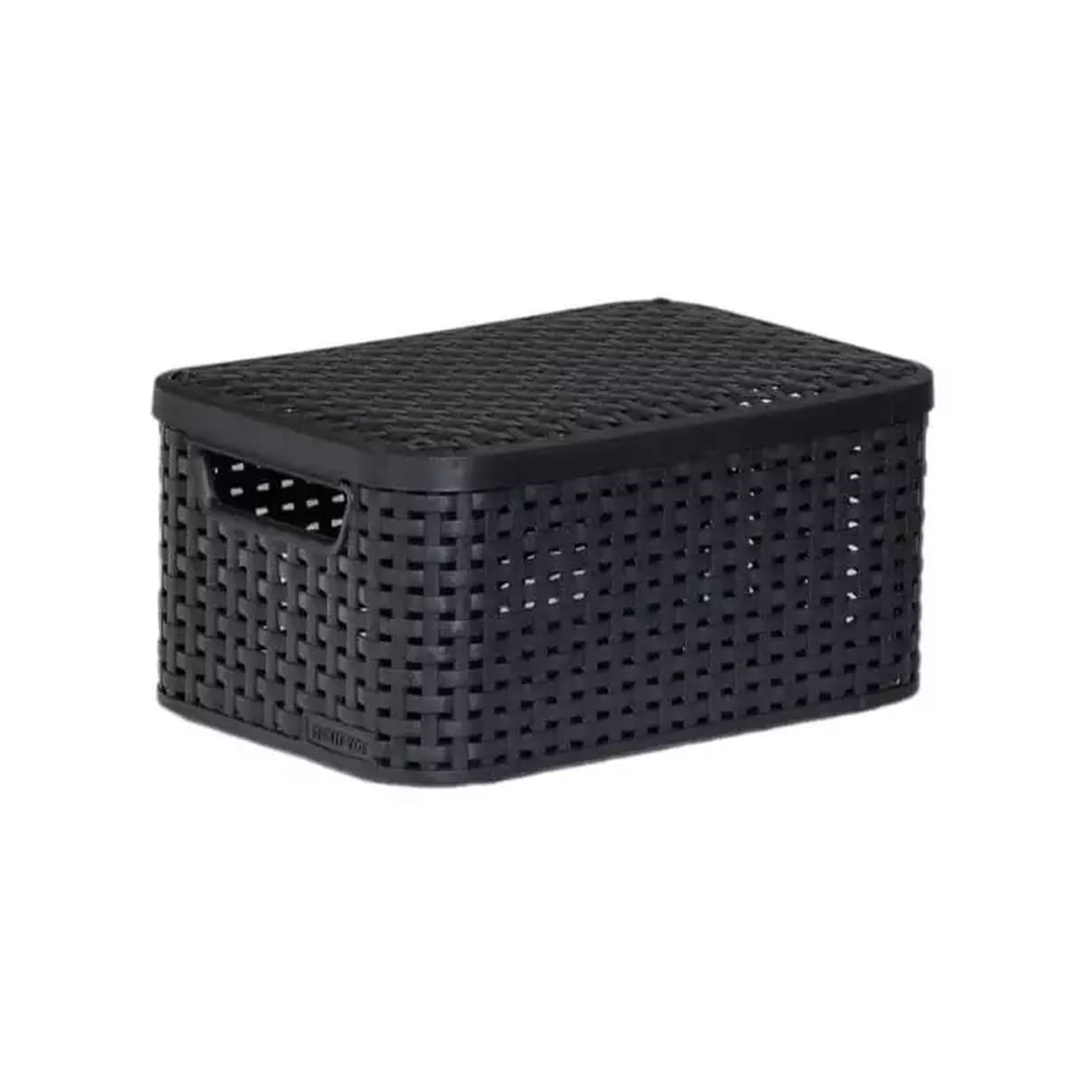 Корзина с крышкой Curver Style S, цвет темно-серый
Корзина с крышкой Curver Style S, цвет темно-серый