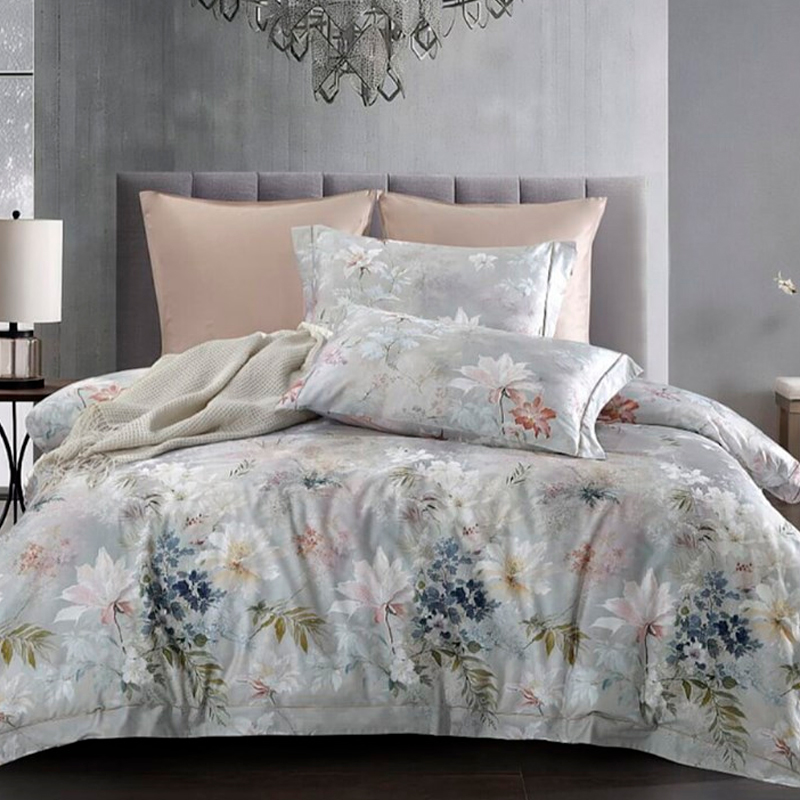 Комплект постельного белья евро Anabella Asabella, цветы на светло-сером
Комплект постельного белья евро Anabella Asabella, цветы на светло-сером