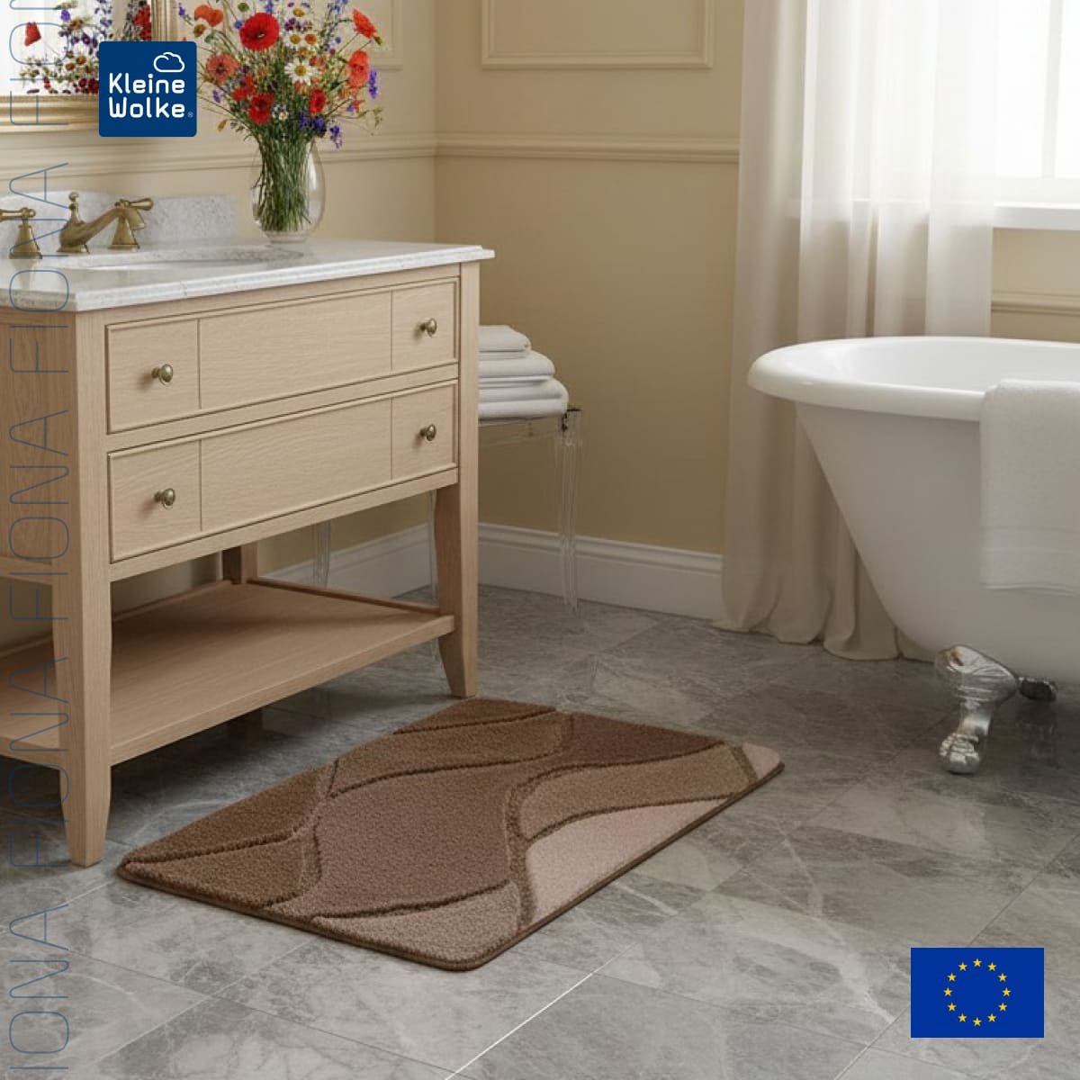 Коврик для ванной Kleine Wolke Fiona 70x120см
Коврик для ванной Kleine Wolke Fiona 70x120см