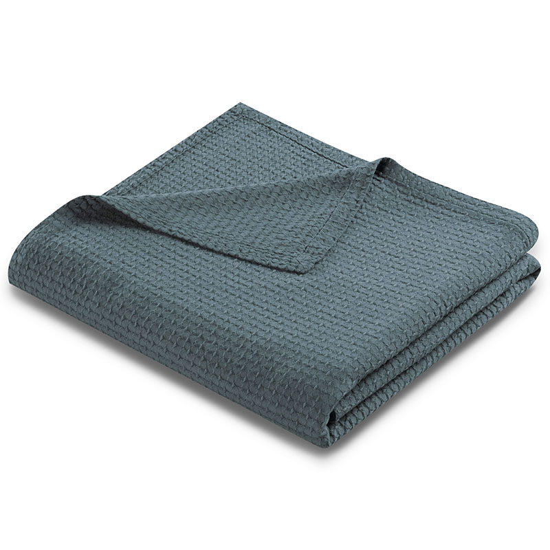 Плед евро Biederlack Ruffle Night, Серый 
Плед евро Biederlack Ruffle Night, Серый