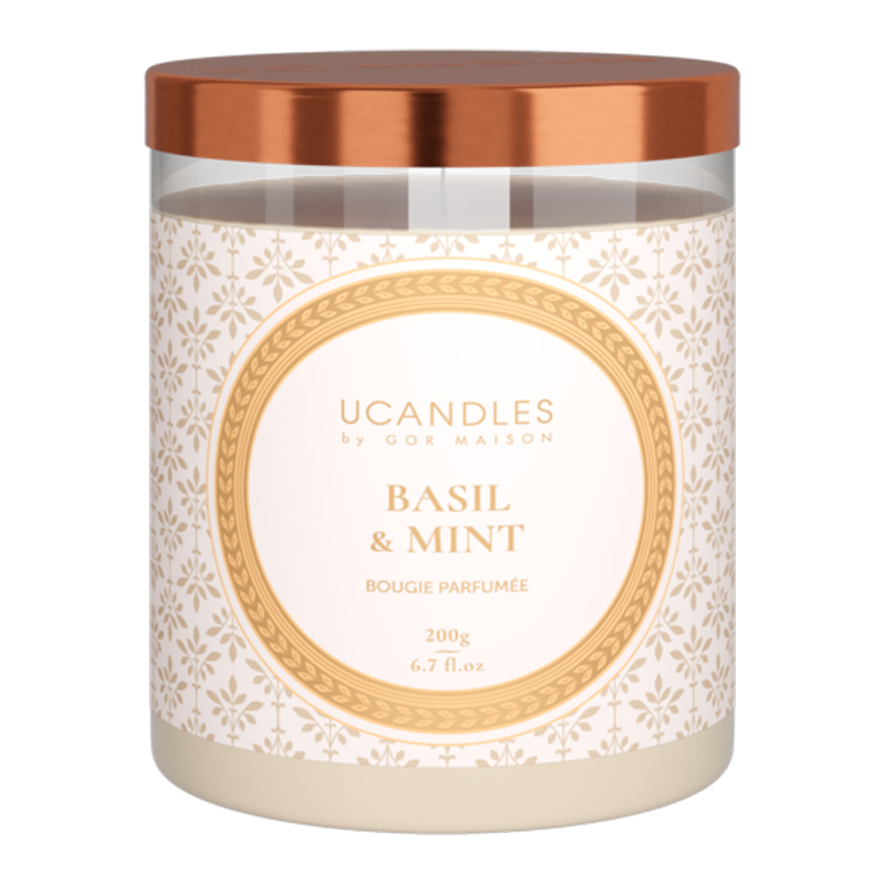 Свеча ароматическая Ucandles by Gor Maison Классическая Basil & Mint
Свеча ароматическая Ucandles by Gor Maison Классическая Basil & Mint