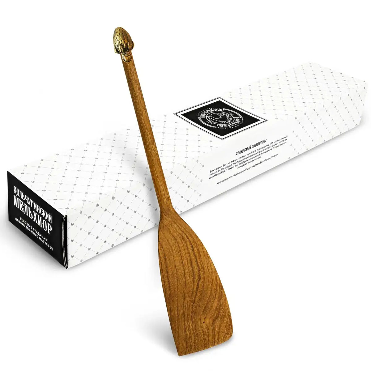 Лопатка Кольчугинский Мельхиор Клубника, деревянная с латунной накладкой широкая
Лопатка Кольчугинский Мельхиор Клубника, деревянная с латунной накладкой широкая