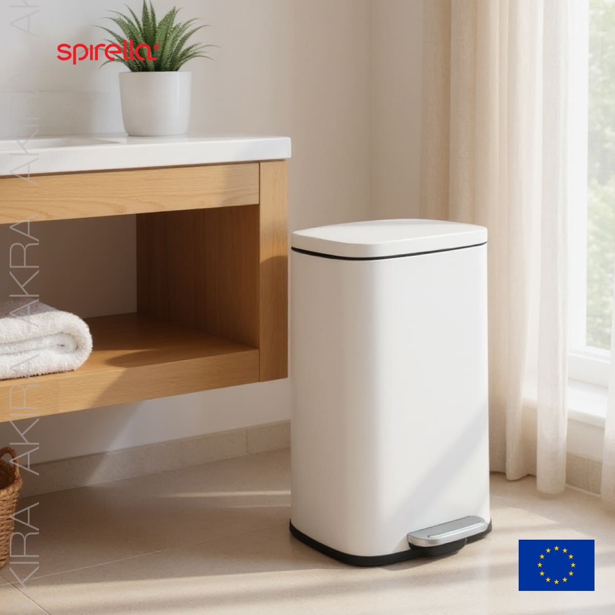 Ведро для мусора Spirella Akira, цвет белый
Ведро для мусора Spirella Akira, цвет белый