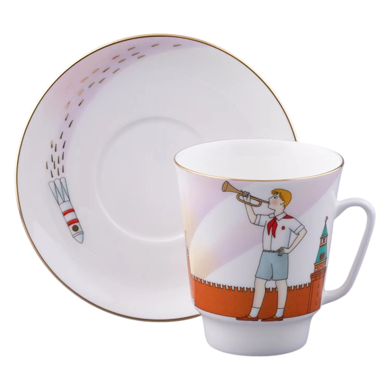 Пара чайная Императорский фарфоровый завод Москва и москвичи Спасская башня
Пара чайная Императорский фарфоровый завод Москва и москвичи Спасская башня