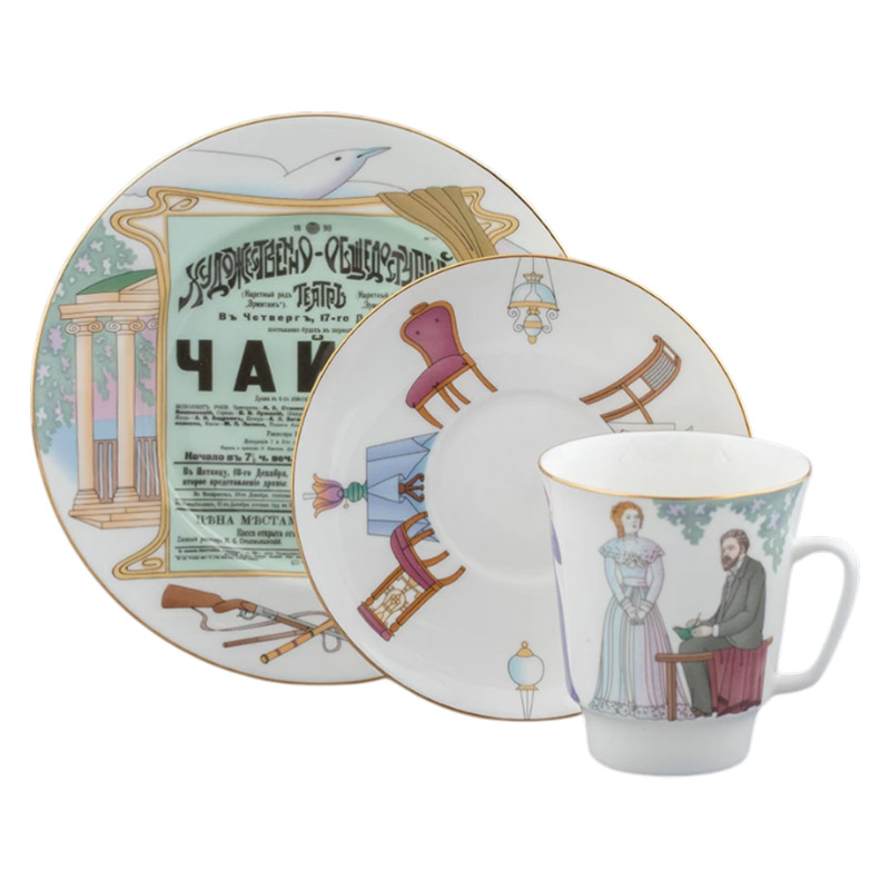 Набор чайный 3 предмета Императорский фарфоровый завод Чайка
Набор чайный 3 предмета Императорский фарфоровый завод Чайка