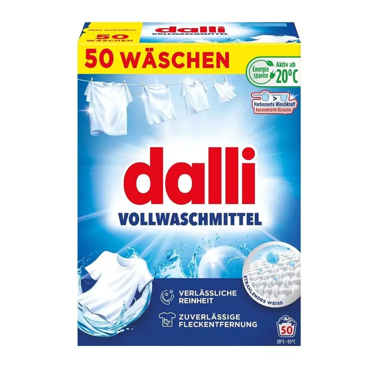 

Концентрированный стиральный порошок Dalli Vollwaschmittel для стирки белого и светлого белья 2,5кг