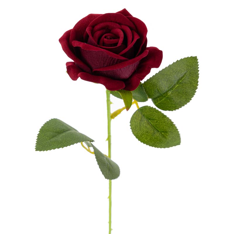Цветы искусственные FloDecor Роза 51см, цвет бодовый FloDecor RSV5108/claret