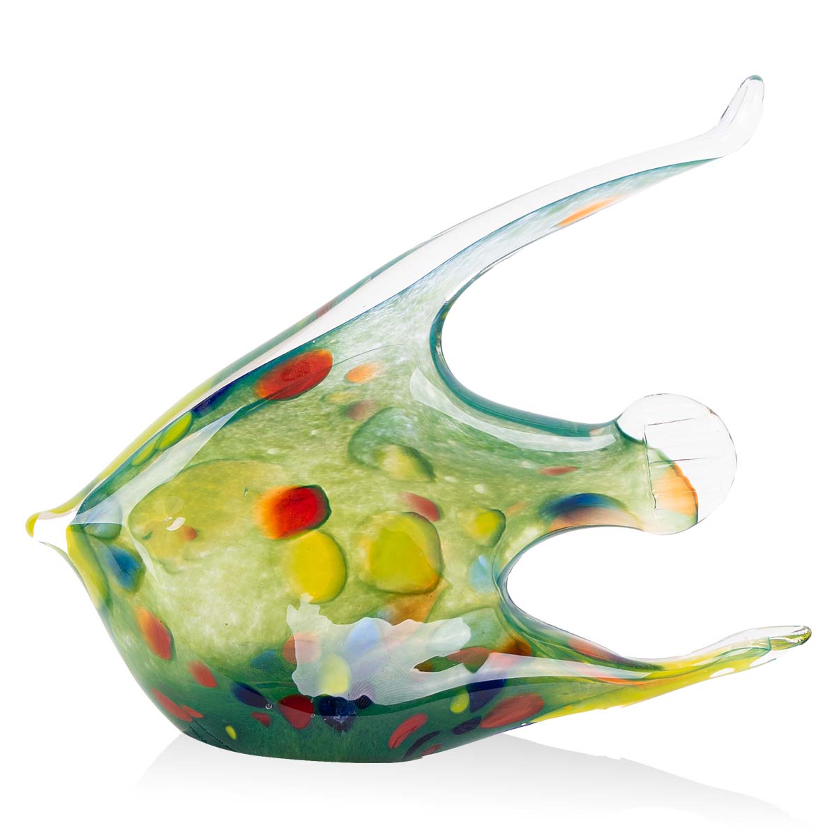 ФигуркаZapel Рыбка Скалярия цветная гутной работы рыбка