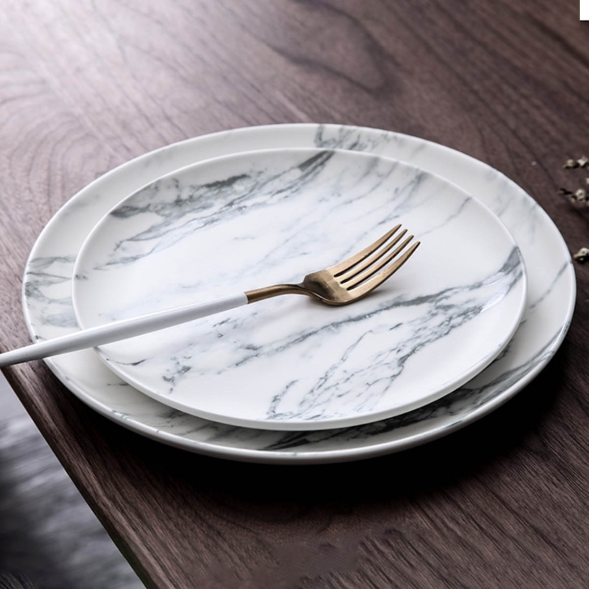 

Набор тарелок закусочных Liberty Jones Marble, Белый;серый