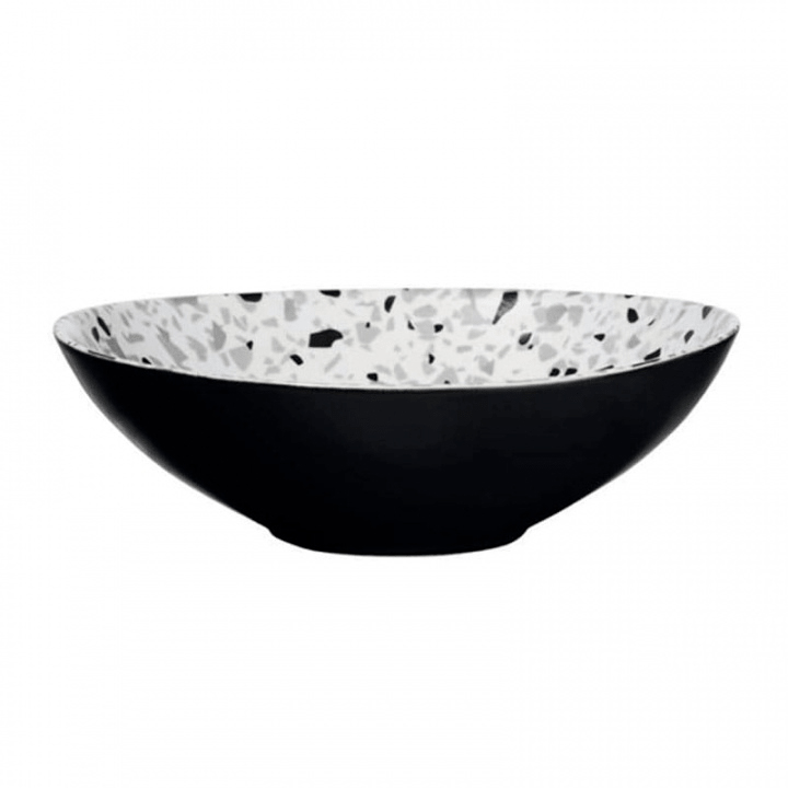 

Салатник 18см Asa Selection Terrazzo, черно-белый