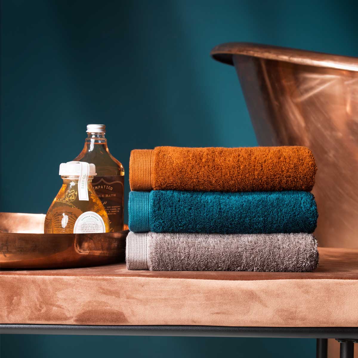 

Полотенце махровое Vossen High Line 100x150см, пыльная роза