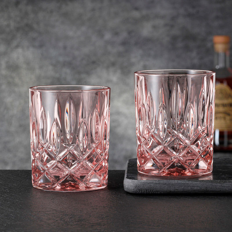 Набор стаканов низких Nachtmann Noblesse, розовый доска разделочная для подачи и сервировки с менажницей adelica 28×10×1 8 см берёза