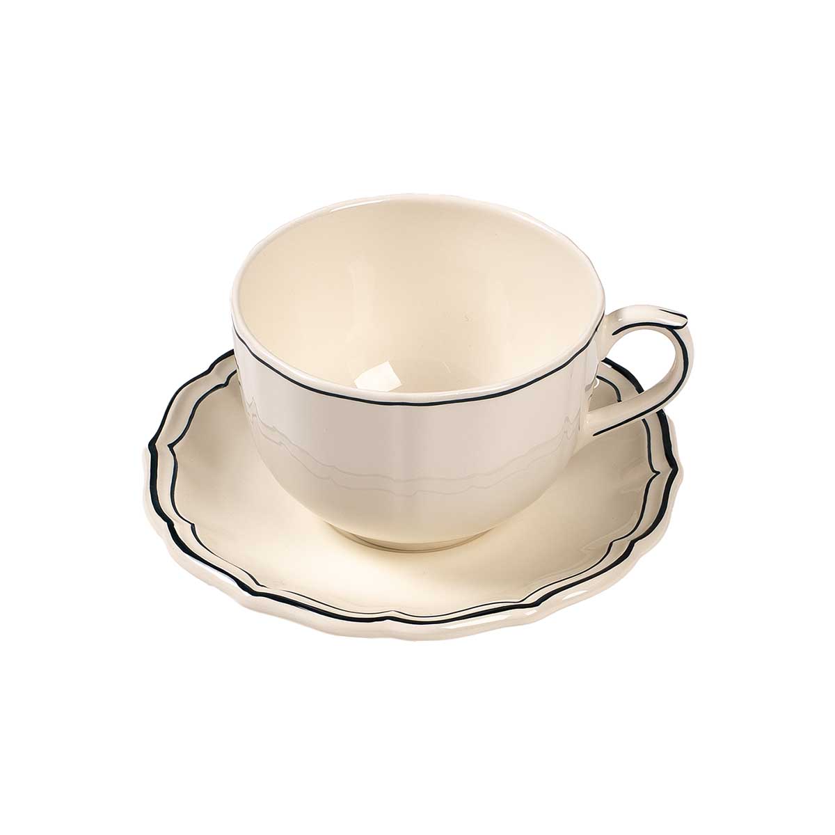 Чашка с блюдцем Gien Acapulco 450мл 19710₽