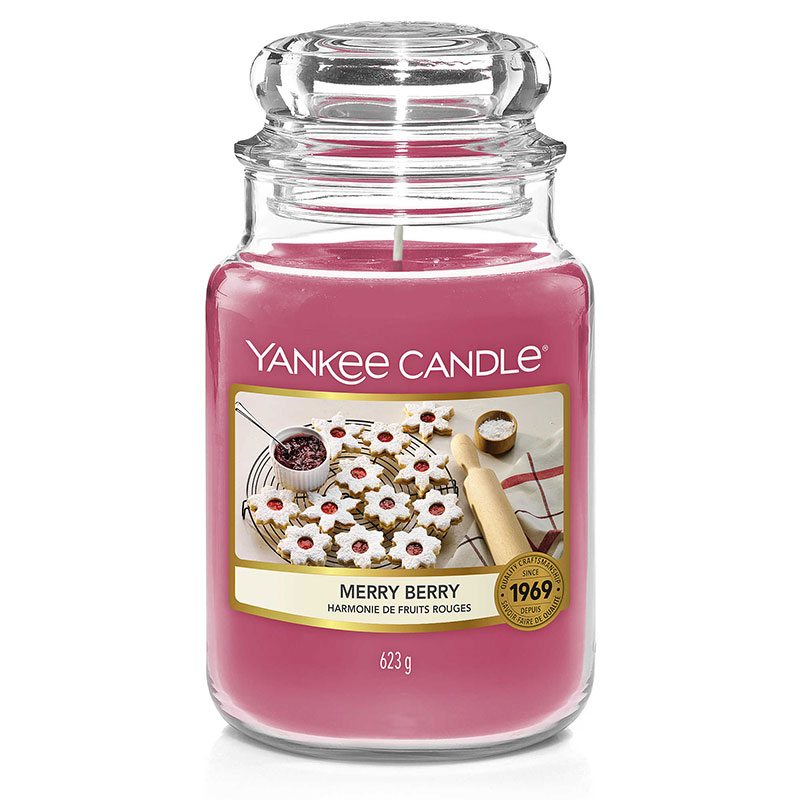 Свеча большая Yankee Candle Австрийское печенье с джемом смородина красная ровада
