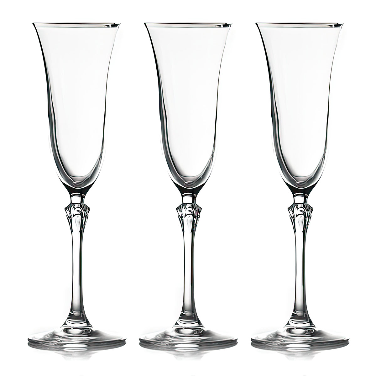 Набор бокалов для шампанского Le Stelle Gemma, платина Le Stelle LR-046, цвет прозрачный - фото 2