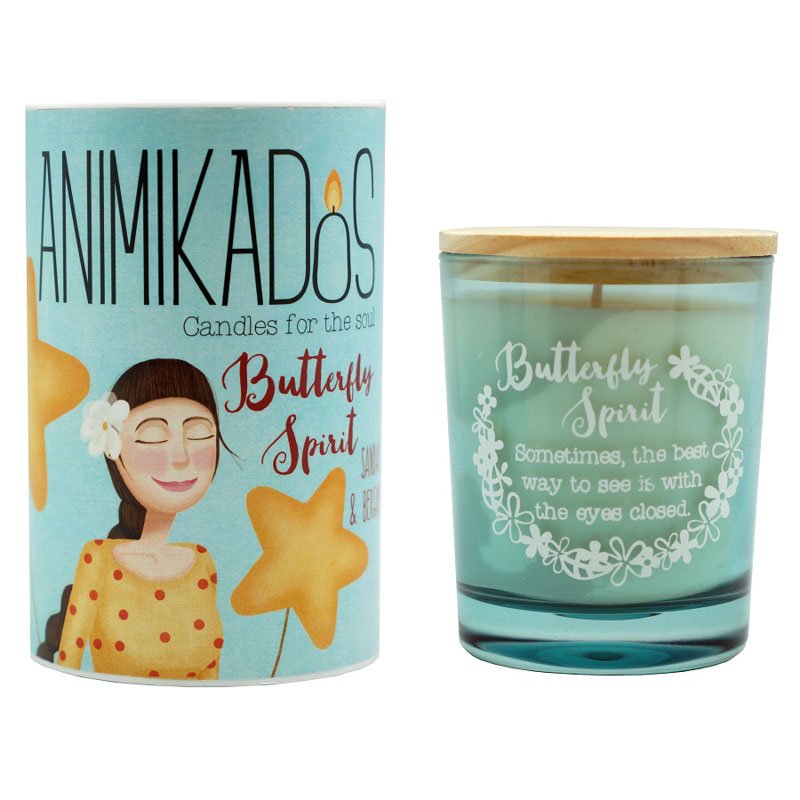 

Свеча ароматическая Butterfly Spirit Animikados, Многоцветие