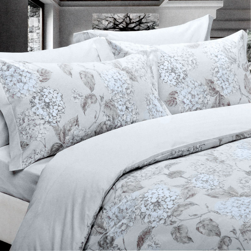 Комплект постельного белья 2-спальный Emanuela Galizzi Caldo Cotone, серо-голубой