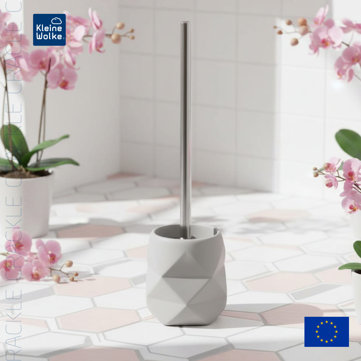 Ерш с подставкой Kleine Wolke Crackle Platinum 4800₽