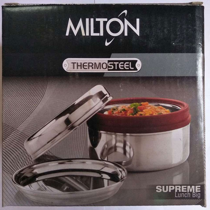 Термо ланч-бокс Milton Supreme Lunch 220мл, красный Milton ML31305-RD, цвет серебристый - фото 2