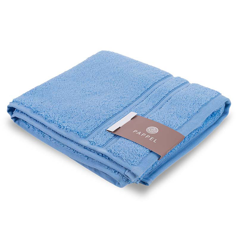 Полотенце махровое Pappel Cirrus/S 70x140см, цвет голубой полотенце махровое bahar 30х30см crem
