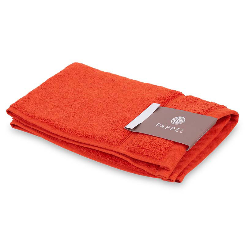 Полотенце махровое Pappel Cirrus/S 30x50см, цвет оранжевый набор подарочный этель полотенце 30х60 см и аксессуары 6 предметов