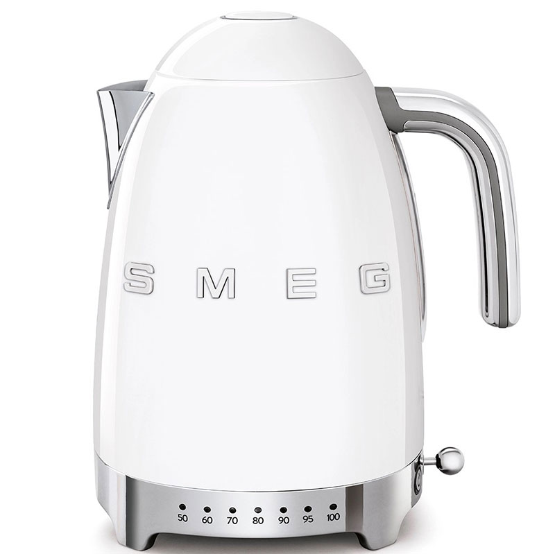 Чайник электрический Smeg 50’s Style с регулируемой температурой, белый Smeg KLF04WHEU