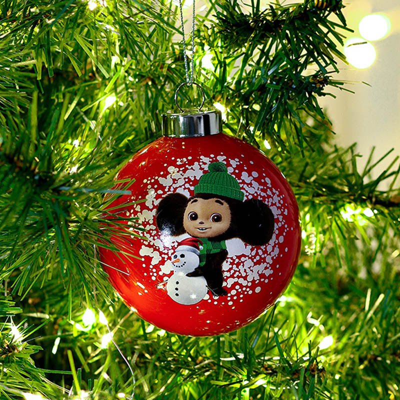 

Шар елочный Miland Чебурашка и снеговик