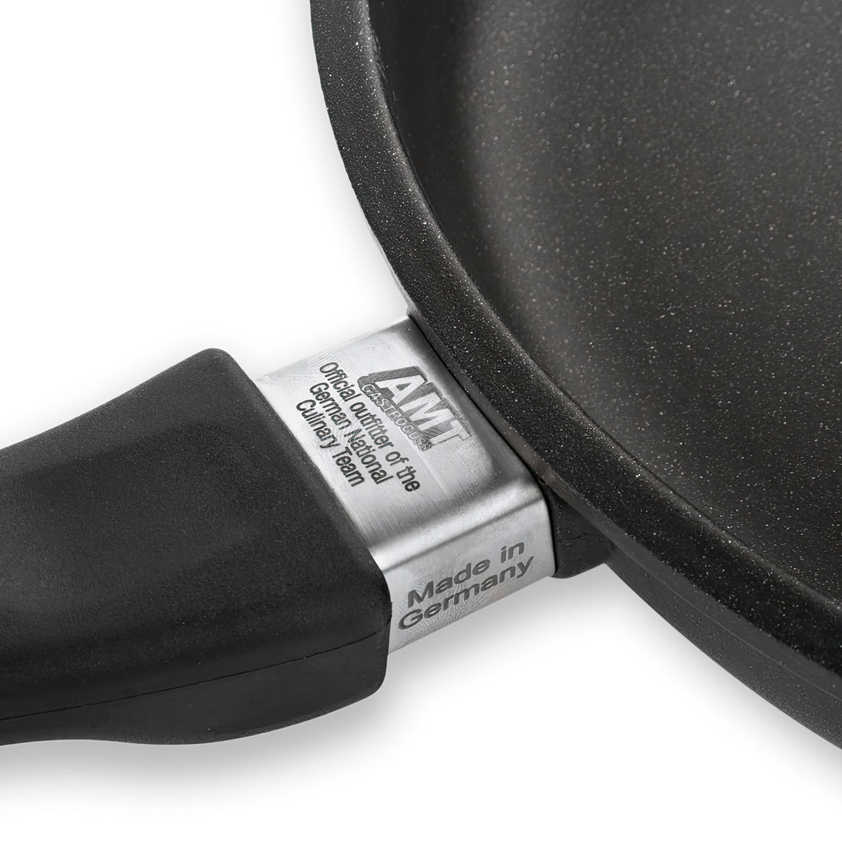 Сковорода глубокая индукционная AMT Frying Pans Titan 24см AMT AMTI-724FIX, цвет черный - фото 2