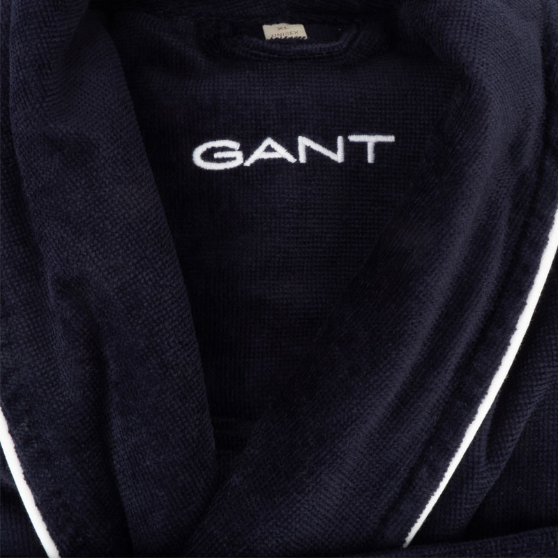 Халат унисекс Gant Home Icon G размер XXL, синий Gant Home 856005203/410/XXL 856005203/410/XXL - фото 3