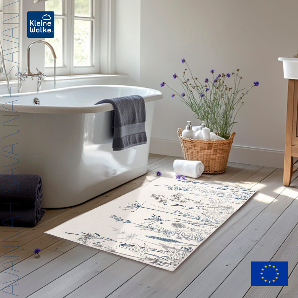 

Коврик для ванной комнаты Kleine Wolke Savannah Multicolor 60x90см