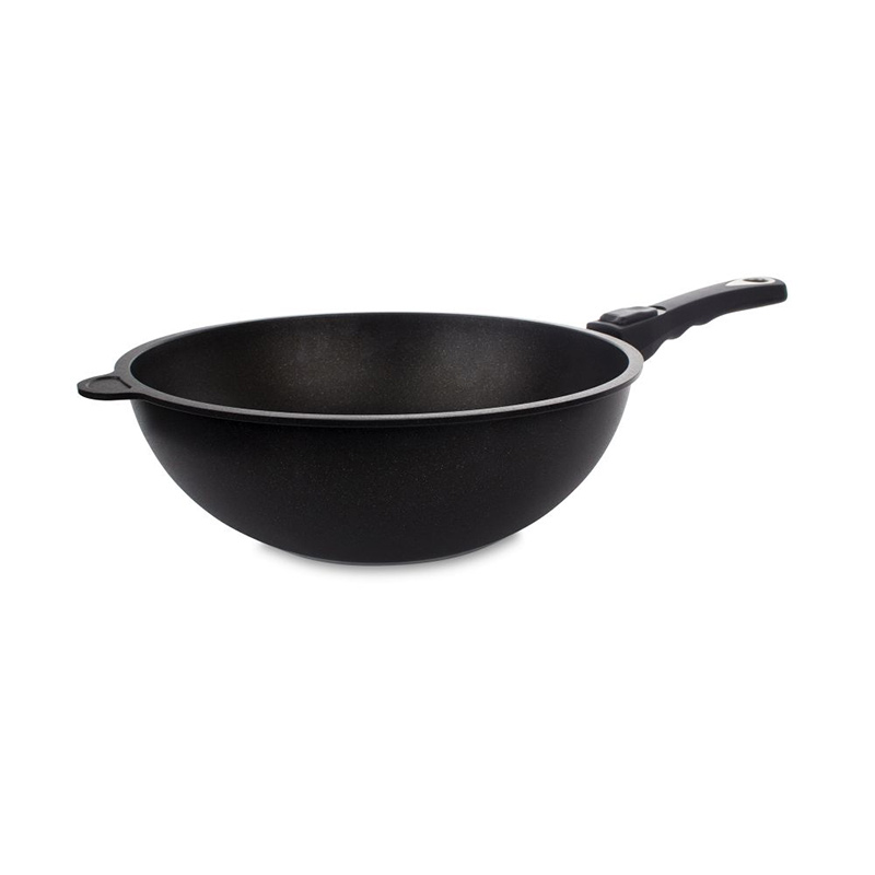 Сковорода-вок AMT Frying Pans 28см AMT AMT1128S, цвет черный