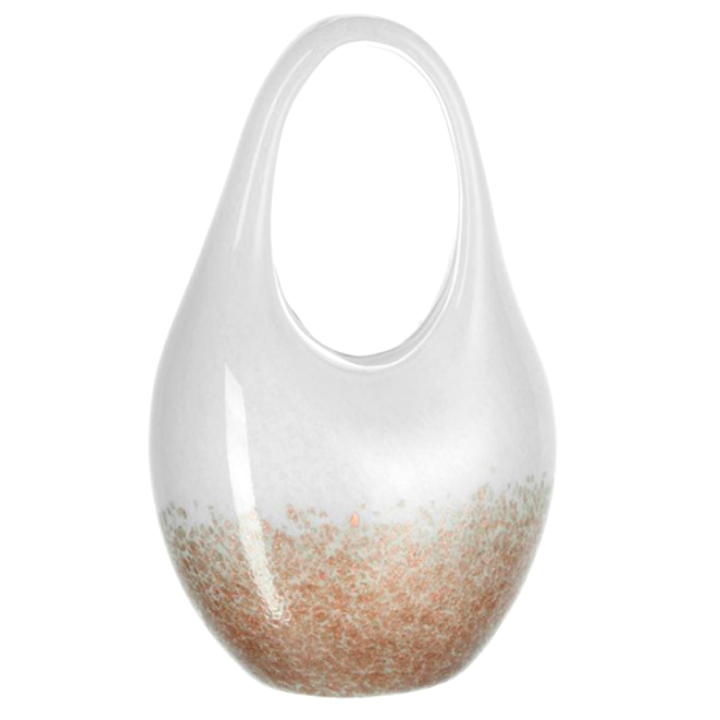Декоративная ваза-сумка Leonardo Bella Glass bag oval 27см