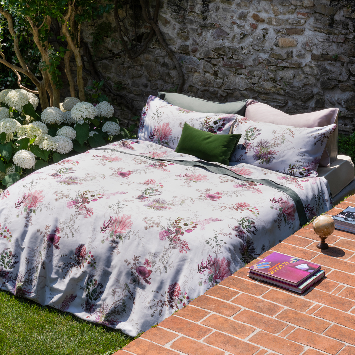 Комплект постельного белья евро Emanuela Galizzi Carrie 2681 белый розовый 32580₽