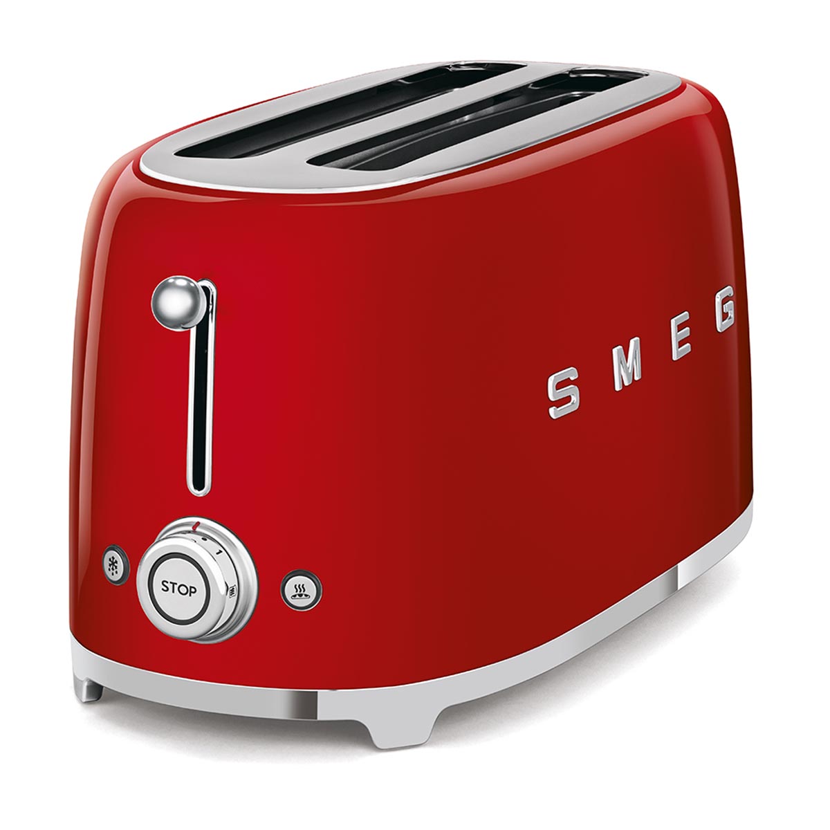 Тостер на 4 ломтика Smeg 50’s Style, красный