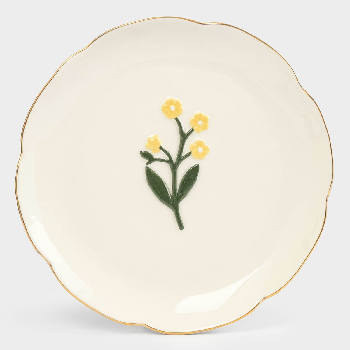 

Тарелка десертная Anna Lafarg Сиреневое Утро Желтые цветы