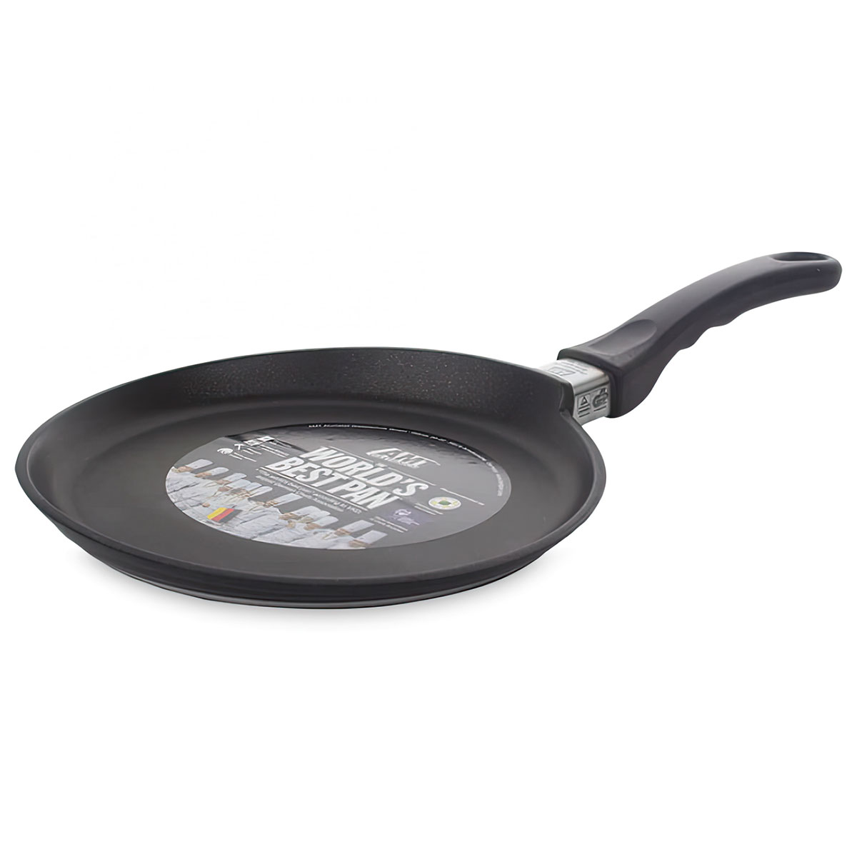 Сковорода блинная индукционная AMT Frying Pans Titan 24см AMT AMTI-124FIX, цвет черный - фото 1