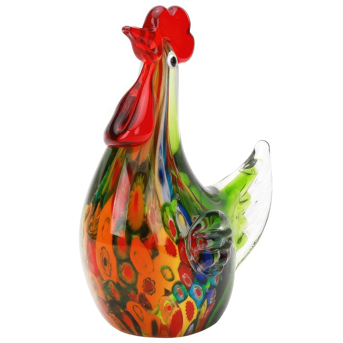 Фигурка Art Glass Зеленая курочка Art Glass ZB3349-AG, цвет разноцветный - фото 1