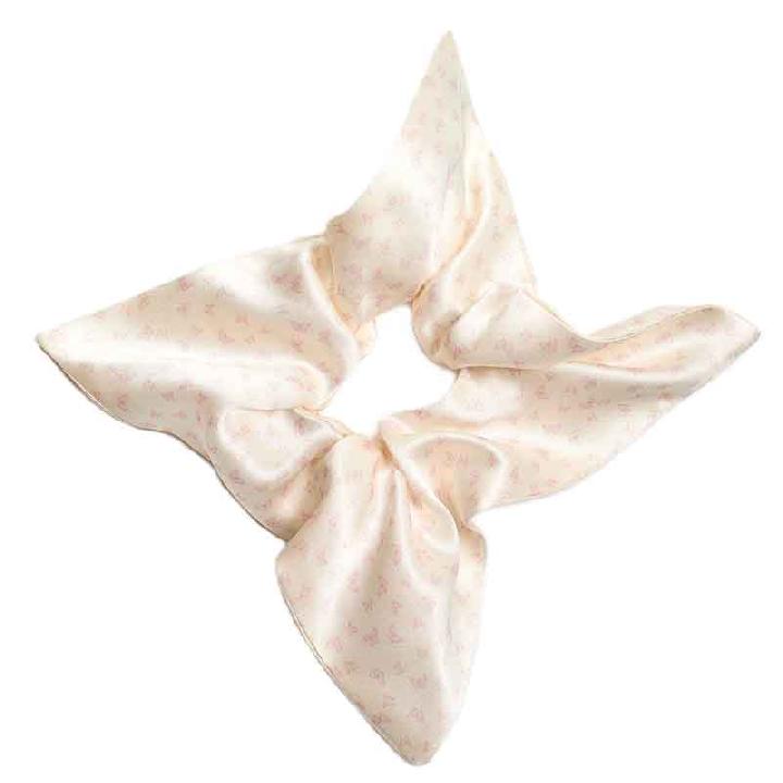 Шелковая резинка-звезда для волос Mollen Орея белая