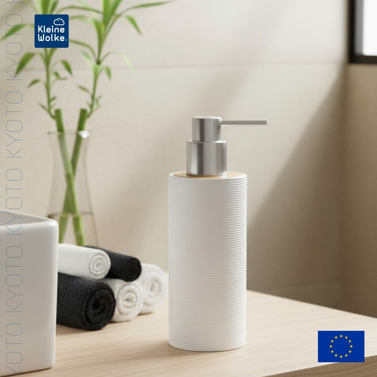 

Дозатор для жидкого мыла Kleine Wolke Kyoto, белый