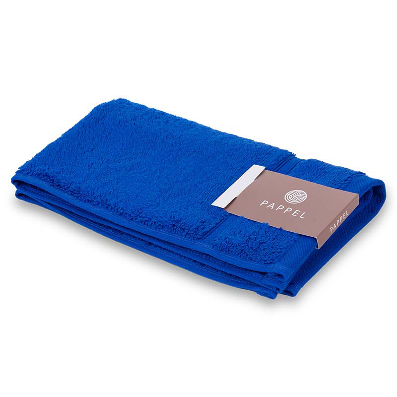 Полотенце махровое 30x50см Pappel Cirrus/S, цвет синий полотенце ножки темно синий р 50х70