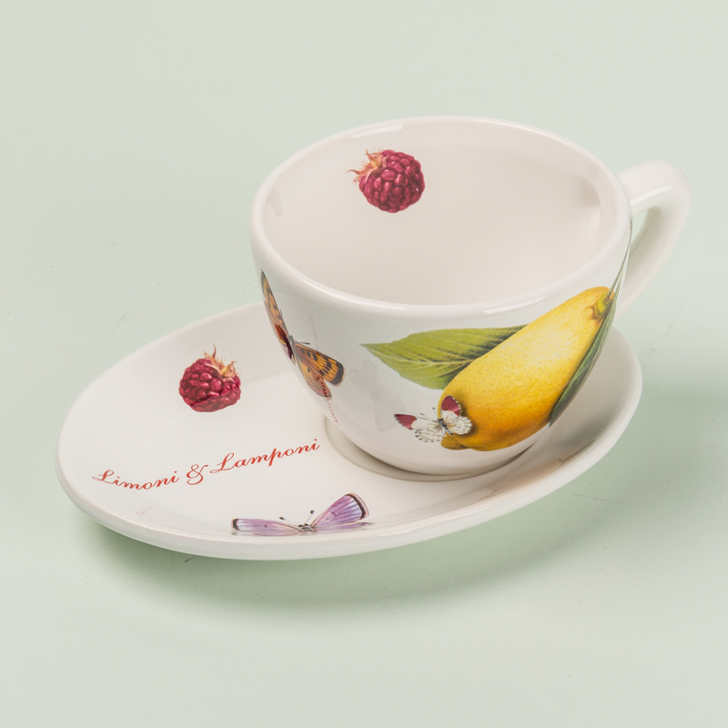 

Чайная пара Ceramiche Viva Limoni e Lamponi, Многоцветие